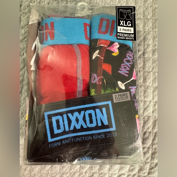 DIXXON Other - Dixxon Premium Boxer Briefs 2-Pack Red/Sky Blue and Martini/Dixie Cup Design XL